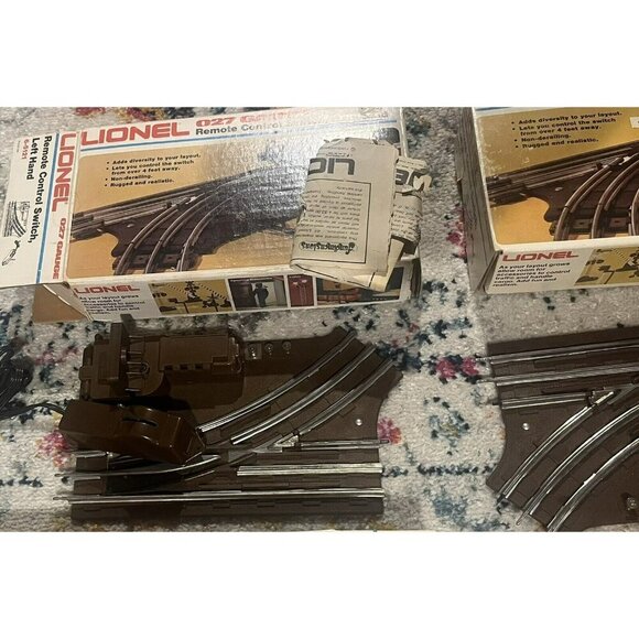 3 LIONEL Train Left Hand Remote Control Switch 6-5121 Gauge 027 W/Boxes -Nice! - Picture 3 of 6